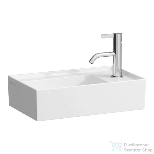 Laufen Kartell 46x28 cm-es kézmosó, jobb oldali csaplyukkal,speciális rejtett lefolyóval,LCC Active bevonattal H815334A001111