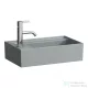 Laufen Kartell By Laufen 46x28 cm-es kézmosó,bal oldali csaplyukkal, speciális rejtett lefolyóval,Graphite matt H8153357581111