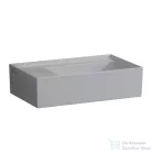 Laufen Kartell By Laufen 46x28 cm-es kézmosó,csaplyukk és túlfolyó nélkül,speciális rejtett lefolyóval,matt szürke H8153357591121