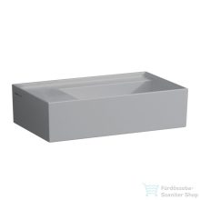   Laufen Kartell By Laufen 46x28 cm-es kézmosó,csaplyukk és túlfolyó nélkül,speciális rejtett lefolyóval,matt szürke H8153357591121