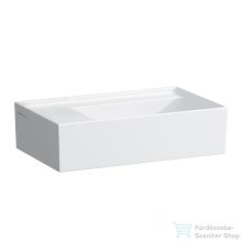   Laufen Kartell By Laufen 46x28 cm-es kézmosó,csaplyukk és túlfolyó nélkül,speciális rejtett lefolyóval,LCC Active bevonattal,fehér H815335A001121