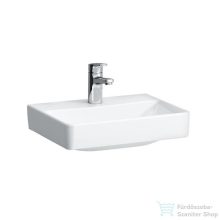   Laufen Pro S 45x34 cm-es kézmosó 1 csaplyukkal,túlfolyó nélkül,fehér H8159610001561