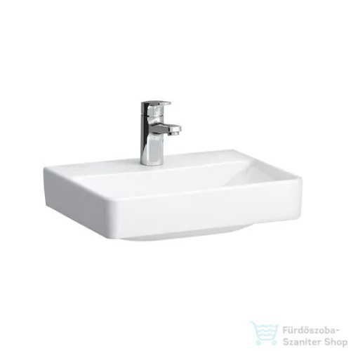 Laufen Pro S 45x34 cm-es kézmosó 1 csaplyukkal,túlfolyó nélkül,LCC Active bevonattal,fehér H815961A001561