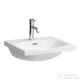 Laufen Lua 50x46 cm-es csiszolt aljú mosdó egy csaplyukkal, LCC bevonattal,H8160814001041