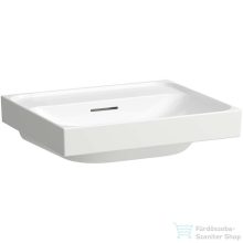   Laufen MEDA 55x46 cm-es falra/bútorra szerelhető csiszolt aljú mosdó csaplyuk nélkül,LCC bevonattal,fehér H8161124001091