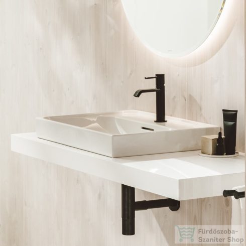 Laufen MEDA 65x46 cm-es falra/bútorra szerelhető csiszolt aljú mosdó,fehér H8161140001041