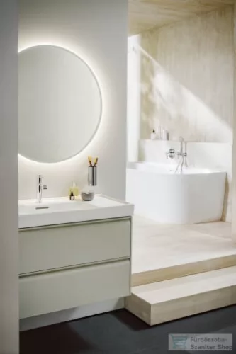 Laufen MEDA 100x46 cm-es falra/bútorra szerelhető,csiszolt aljú mosdó,matt fehér H8161197571041