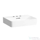 Laufen Val SaphirKeramik 55x42 cm-es csiszolt aljú mosdó 3 csaplyukkal,LCC bevonattal,fehér H8162824001081