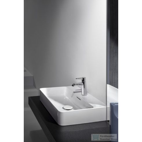 Laufen Val SaphirKeramik 65x42 cm-es csiszolt aljú  mosdó,matt fehér H8162847571041