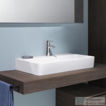   Laufen Val SaphirKeramik 65x42 cm-es csiszolt aljú mosdó túlfolyó nélkül,LCC Active bevonattal,fehér H816284A001111