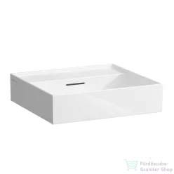   Laufen Kartell By Laufen 50x46 cm-es csiszolt aljú mosdó csaplyuk nélkül,fehér H8163320001091