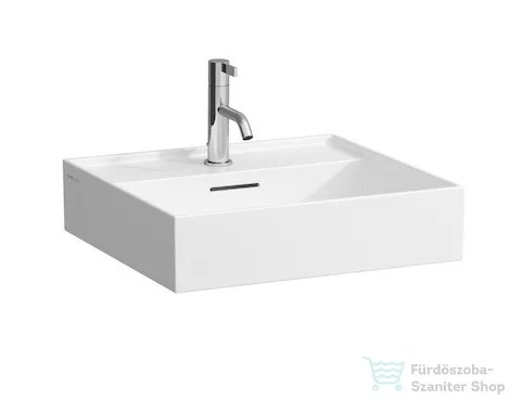 Laufen Kartell By Laufen 50x46 cm-es csiszolt aljú mosdó LCC bevonattal,fehér H8163324001041