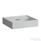 Laufen Kartell By Laufen 50x46 cm-es csiszolt aljú mosdó csaplyuk nélkül,matt szürke H8163327591091