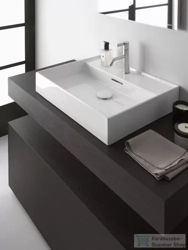 Laufen Kartell By Laufen 50x46 cm-es csiszolt aljú mosdó LCC Active bevonattal,fehér H816332A001041