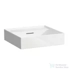 Laufen Kartell By Laufen 50x46 cm-es csiszolt aljú mosdó csaplyuk nélkül,LCC Active bevonattal,fehér H816332A001091