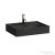 Laufen Kartell By Laufen 60x46 cm-es csiszolt aljú mosdó,fényes fekete H8163330201041