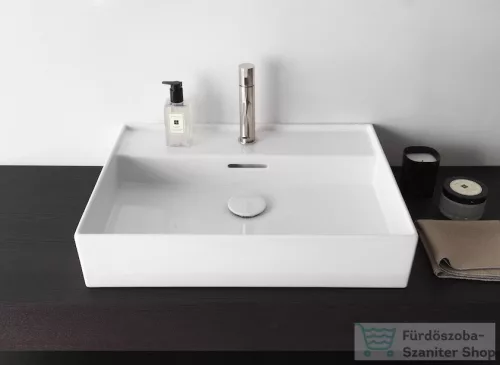 Laufen Kartell By Laufen 60x46 cm-es csiszolt aljú mosdó LCC bevonattal,fehér H8163334001041