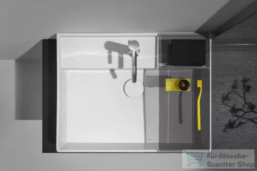 Laufen Kartell By Laufen 60x46 cm-es csiszolt aljú mosdó LCC bevonattal,fehér H8163334001041