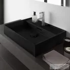 Laufen Kartell By Laufen 60x46 cm-es csiszolt aljú mosdó,matt fekete H8163337161041