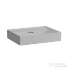 Laufen Kartell By Laufen 60x46 cm-es csiszolt aljú mosdó csaplyuk nélkül,matt szürke H8163337591091