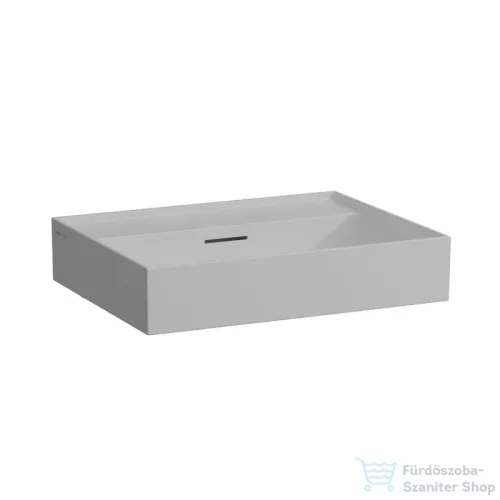 Laufen Kartell By Laufen 60x46 cm-es csiszolt aljú mosdó csaplyuk nélkül,matt szürke H8163337591091