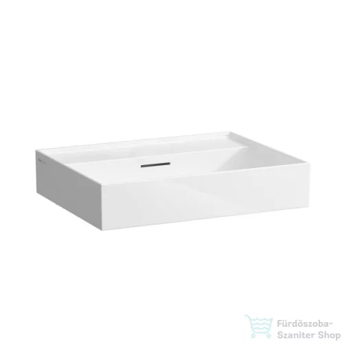 Laufen Kartell By Laufen 60x46 cm-es csiszolt aljú mosdó csaplyuk nélkül,LCC Active bevonattal,fehér H816333A001091