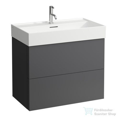 Laufen Kartell By Laufen 80x46 cm-es csiszolt aljú mosdó 1 csaplyukkal,LCC Active bevonattal,Fehér H816336A001041