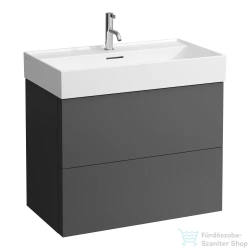 Laufen Kartell By Laufen 80x46 cm-es csiszolt aljú mosdó 1 csaplyukkal,LCC Active bevonattal,Fehér H816336A001041