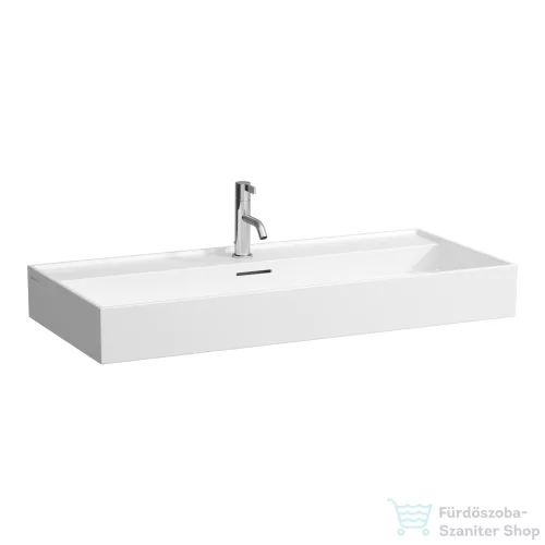 Laufen Kartell 100x46 cm-es csiszolt aljú mosdó LCC bevonattal,fehér H8163374001041