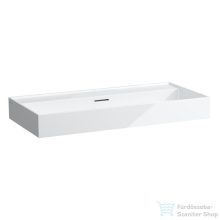   Laufen Kartell 100x46 cm-es csiszolt aljú mosdó csaplyuk nélkül,LCC bevonattal,fehér H8163374001091