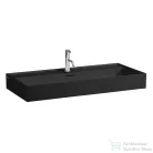 Laufen Kartell 100x46 cm-es csiszolt aljú mosdó,matt fekete H8163377161041