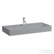   Laufen Kartell By Laufen 100x46 cm-es csiszolt aljú mosdó túlfolyó nélkül,matt szürke H8163377591111