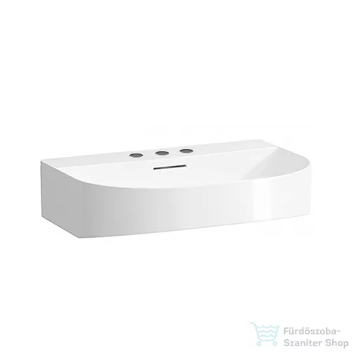Laufen Sonar 60x42 cm-es csiszolt aljú mosdó 3 csaplyukkal,LCC bevonattal,fehér H8163424001081