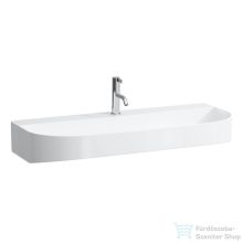   Laufen Sonar 100x42 cm-es csiszolt aljú mosdótál,1 csaplyukkal,túlfolyó nélkül,fehér H8163470001111