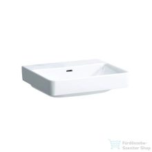   Laufen Pro S 55x46,5 cm-es csiszolt aljú mosdócsaplyuk nélkül,LCC Active bevonattal,fehér H816962A001091