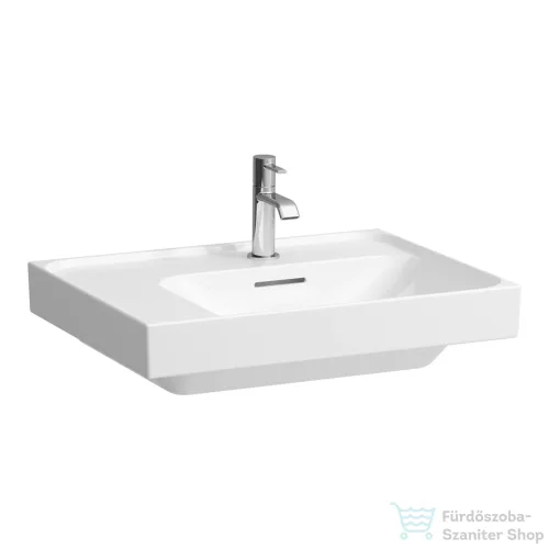 Laufen MEDA 60x46 cm-es fali mosdó bal oldali polccal, LCC bevonattal, fehér H8171124001041