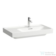   Laufen MEDA 80x46 cm-es falra/bútorra szerelhető mosdó bal oldali pulttal,matt fehér H8171157571041