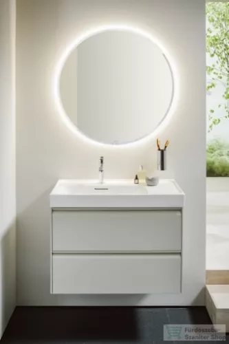 Laufen MEDA 80x46 cm-es falra/bútorra szerelhető mosdó,jobb oldali pulttal,fehér H8171160001041