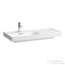   Laufen MEDA 100x46 cm-es fali mosdó jobb oldali polccal, LCC bevonattal, fehér H8171184001041