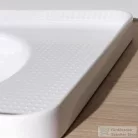 Laufen Val 55x36 cm-es beépíthető mosdó bal oldali csaplyukkal,LCC bevonattal,Fehér H8172814001051