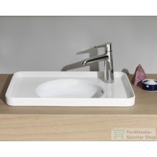   Laufen Val SaphirKeramik 55x36 cm-es beültethető mosdó, 1 csaplyukkal jobb oldalon,LCC Active bevonattal,fehér H817281A001061