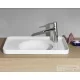 Laufen Val SaphirKeramik 55x36 cm-es beültethető mosdó, 1 csaplyukkal jobb oldalon,LCC Active bevonattal,fehér H817281A001061