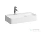 Laufen Val SaphirKeramik 60x31,5 cm-es csiszolt aljú kompakt mosdó,matt fehér H8172857571041