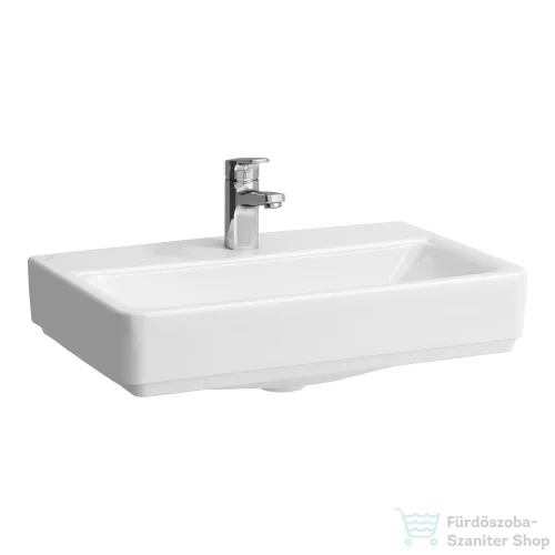 Laufen Pro S 55x38 cm-es csiszolt aljú mosdó túlfolyó nélkül,fehér H8179580001561