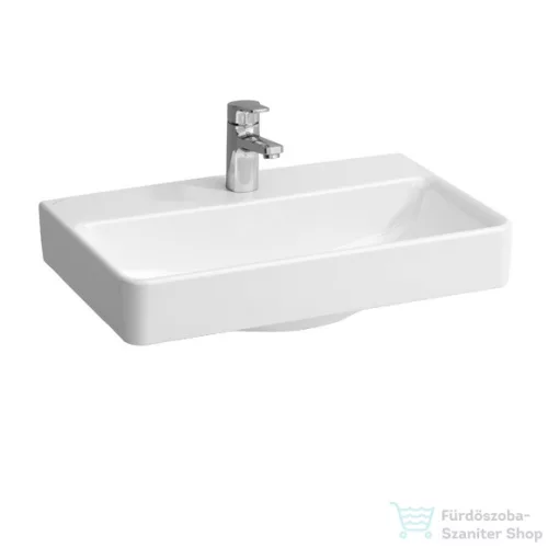 Laufen Pro S 60x38 cm-es csiszolt aljú mosdó túlfolyó nélkül,LCC Active bevonattal,fehér H817959A001561