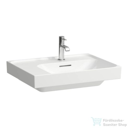 Laufen MEDA 60x46 cm-es csiszolt aljú mosdó bal oldali polccal, fehér H8181120001041