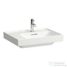   Laufen MEDA 60x46 cm-es csiszolt aljú mosdó bal oldali polccal, LCC bevonattal, fehér H8181124001041