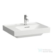   Laufen MEDA 60x46 cm-es csiszolt aljú mosdó bal oldali polccal, matt fehér H8181127571041