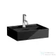 Laufen Kartell 45x34 cm-es csiszolt aljú mosdó,fényes fekete H8183300201041