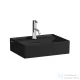 Laufen Kartell 45x34 cm-es csiszolt aljú mosdó,matt fekete H8183307161041